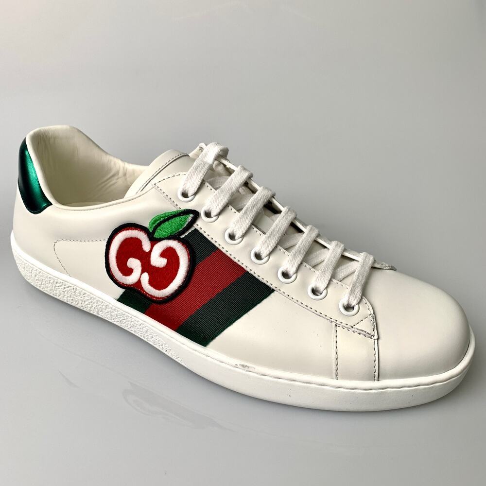 NIB Gucci man GG Apple Ace Shoes Size 6 - Picture 14 of 16